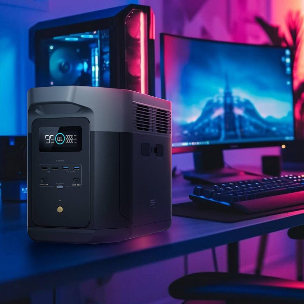 Zasilanie VR i gamingu z EcoFlow DELTA 2 Max