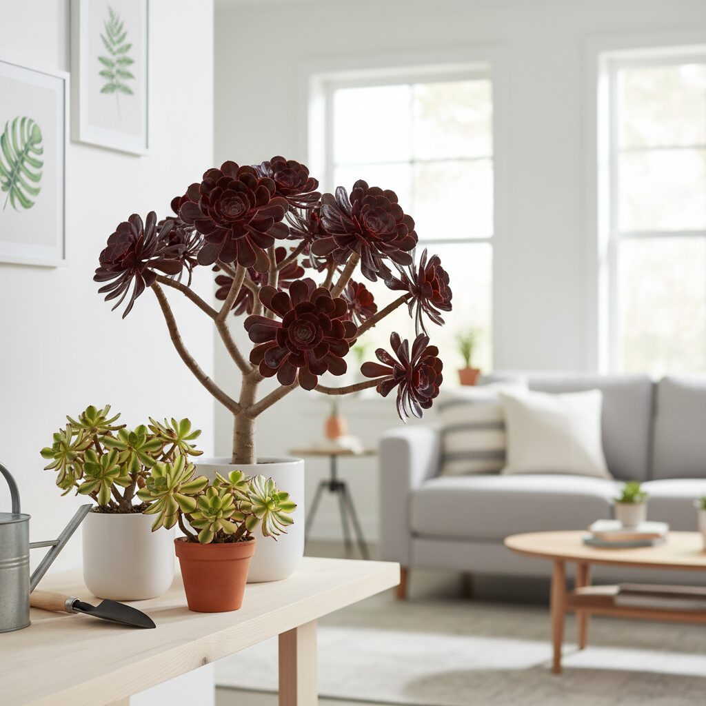 Aeonium — jak dbać o to niezwykłe eonium drzewiaste w domu?