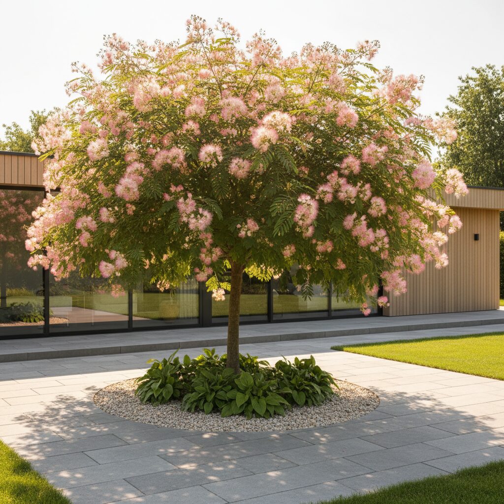 Albicja jedwabista — jak uprawiać perskie drzewo jedwabne?