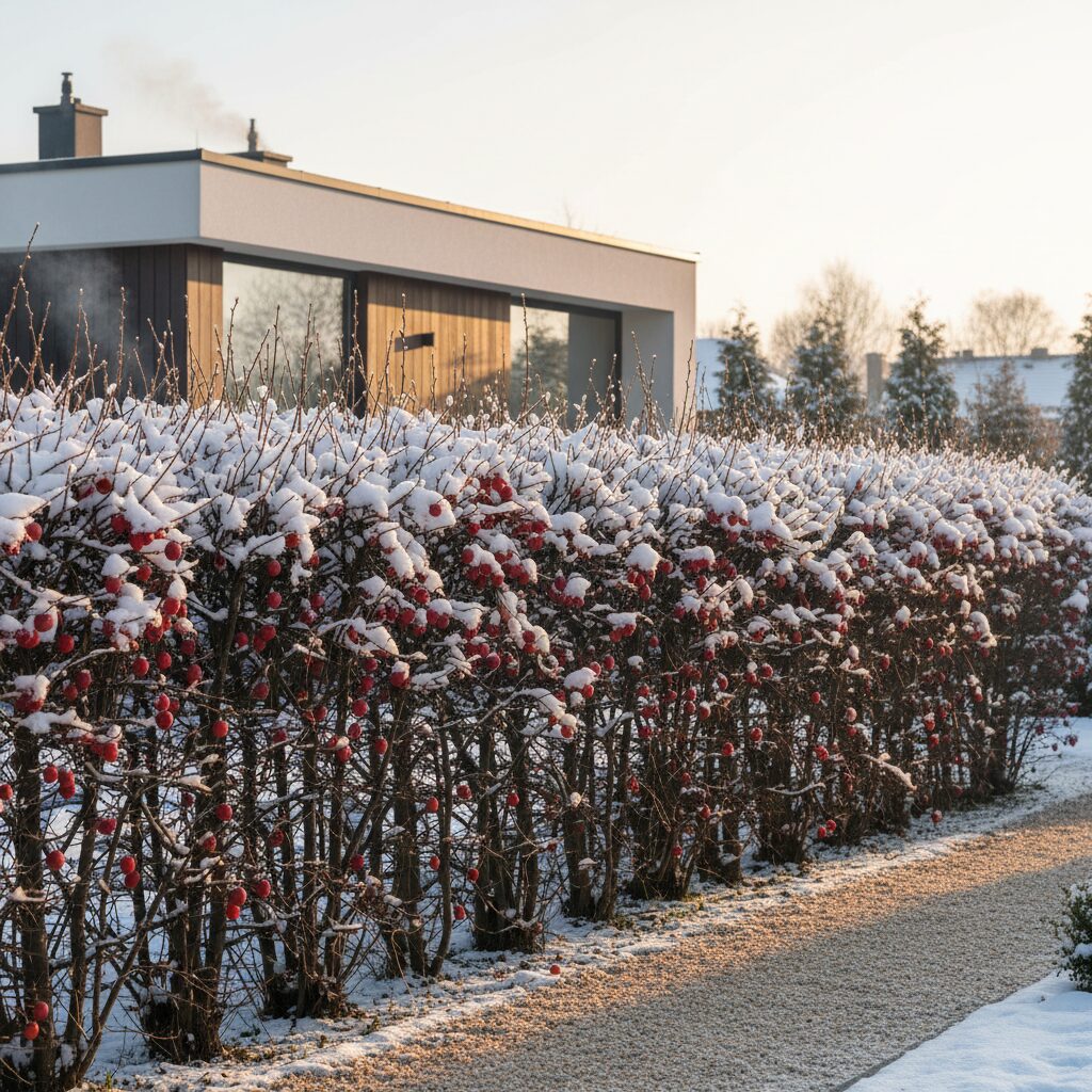 Ałycza żywopłot zimą — jak dbać o śliwę wiśniową?