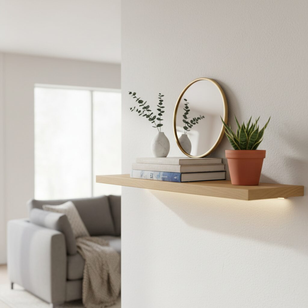 Efektowna aranżacja półki w salonie — jak ją stworzyć?