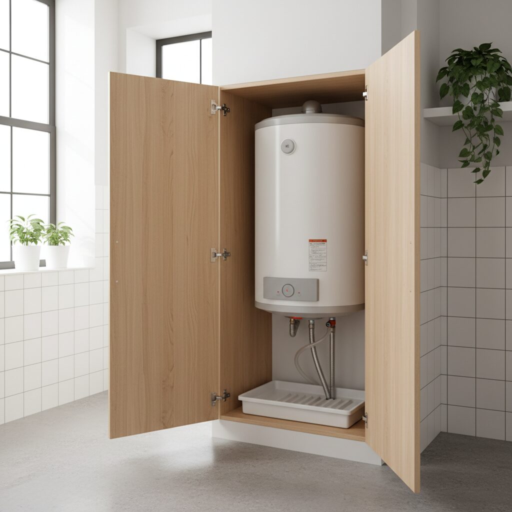 Bojler w szafce — jak bezpiecznie zabudować podgrzewacz wody?