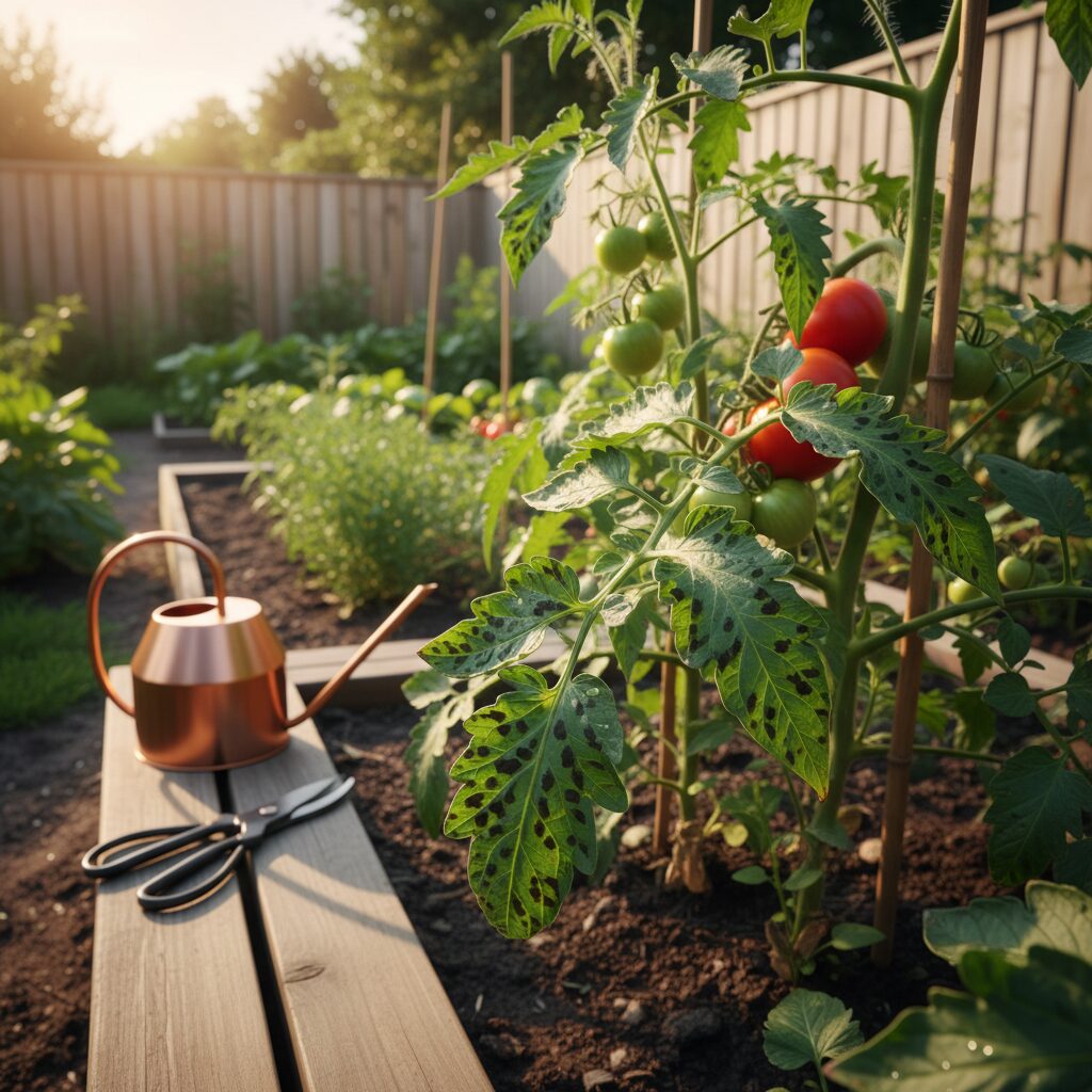 Jak zwalczyć brunatną plamistość liści pomidora w ogrodzie?