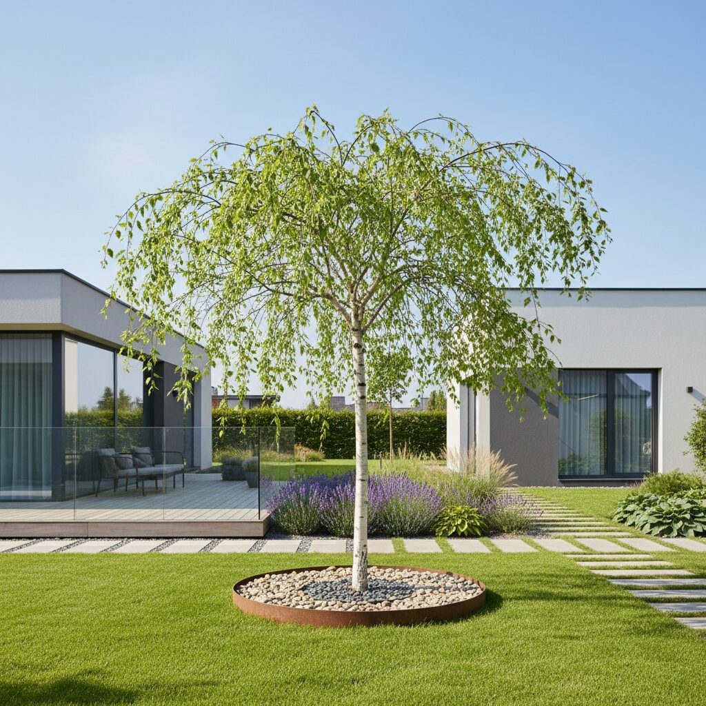 Brzoza Youngii — jak uprawiać to płaczące drzewo w ogrodzie?