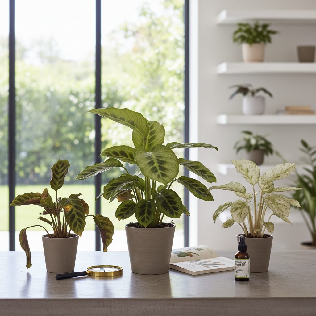 Calathea choroby — jak rozpoznać i leczyć problemy kalatei?