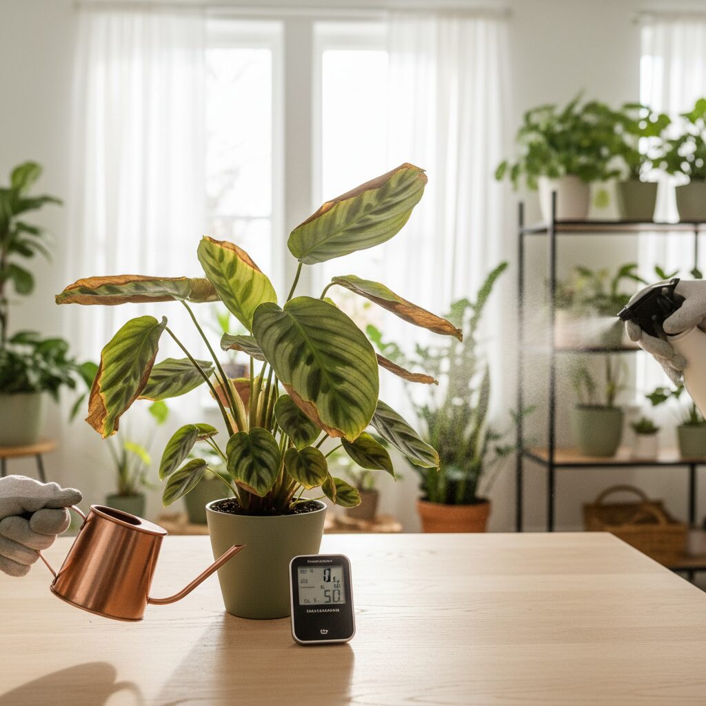Calathea usychają liście — jak uratować kalateę i przywrócić jej blask?