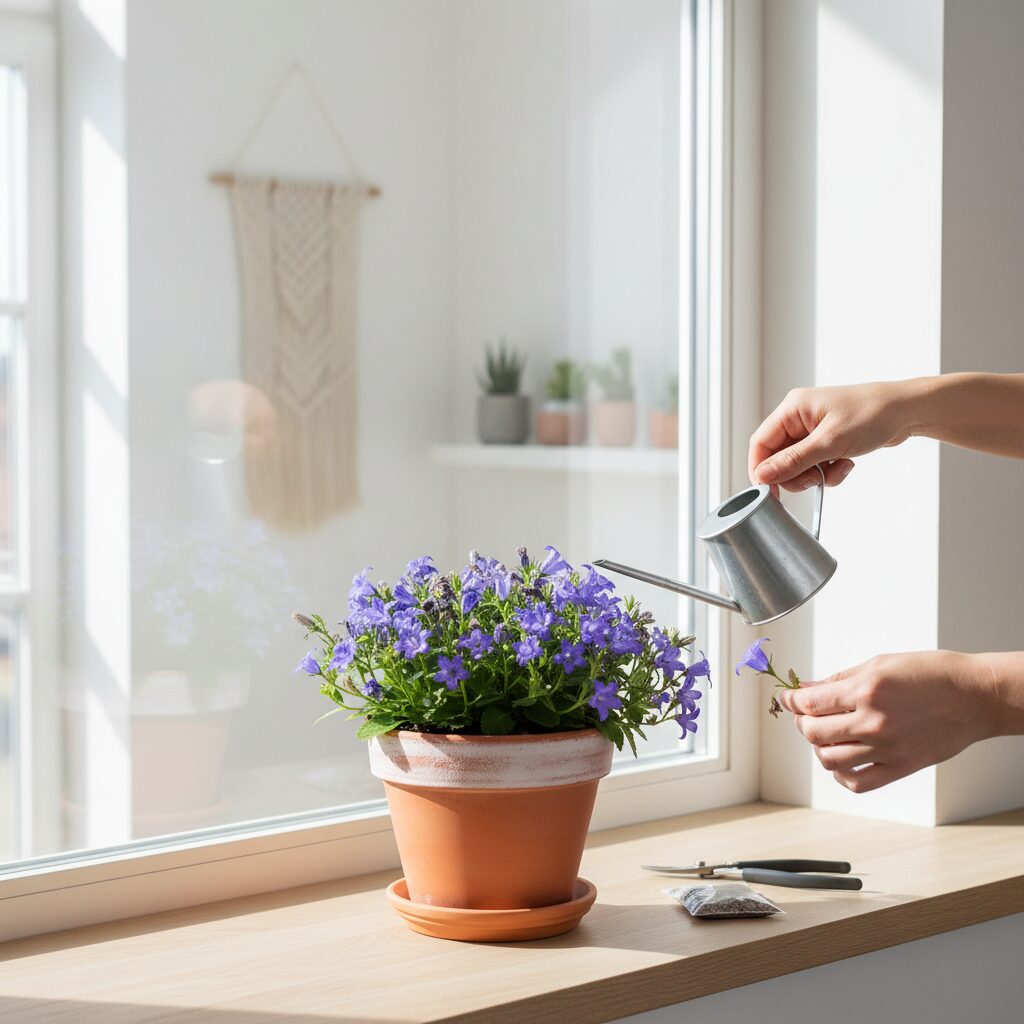Campanula w doniczce pielęgnacja — jak dbać o dzwonki w domu?
