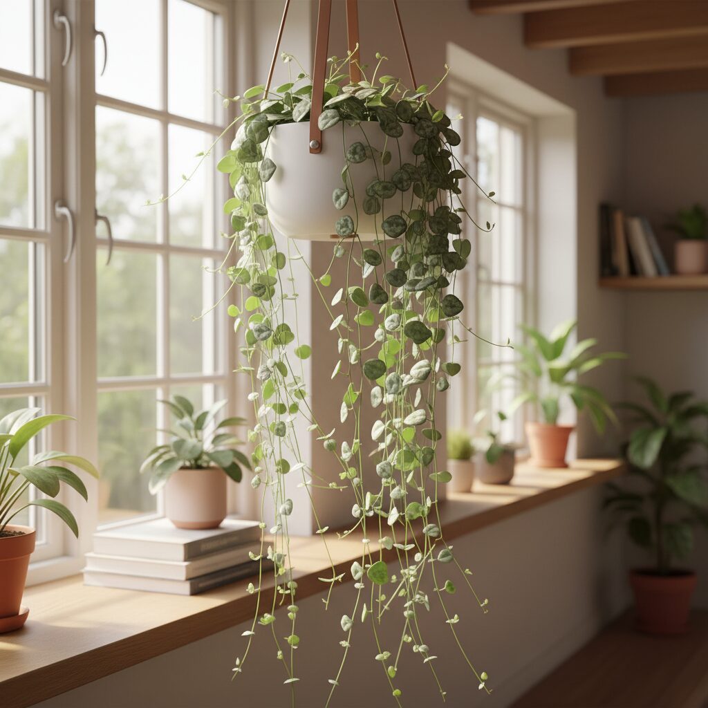 Ceropegia woodii — jak dbać o ten niezwykły sznur serc?