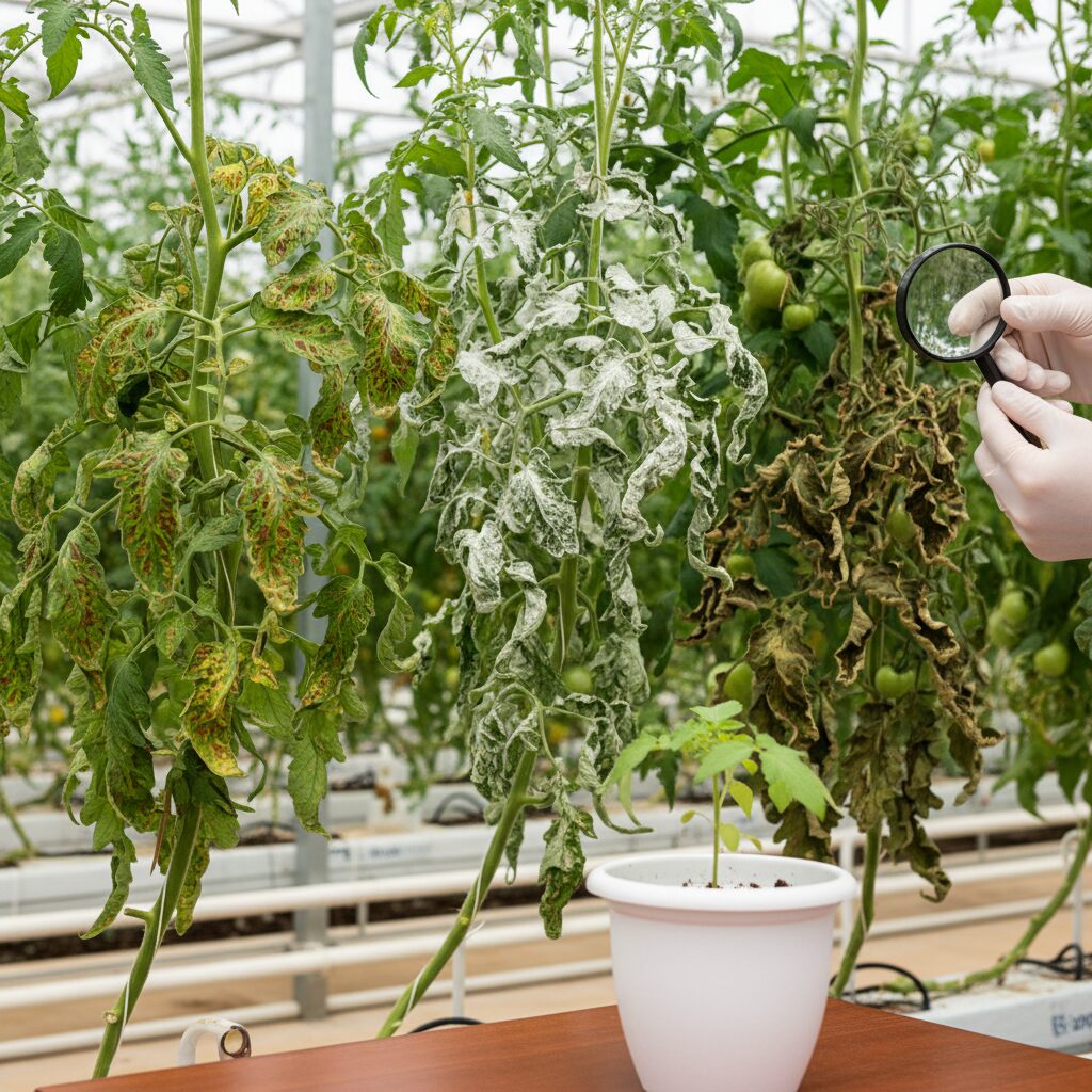 Jak rozpoznać choroby pomidorów szklarniowych? Zdjęcia i porady