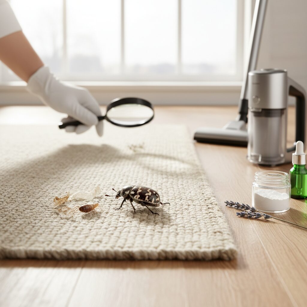 Chrząszcz dywanowy — jak go rozpoznać i skutecznie zwalczyć?