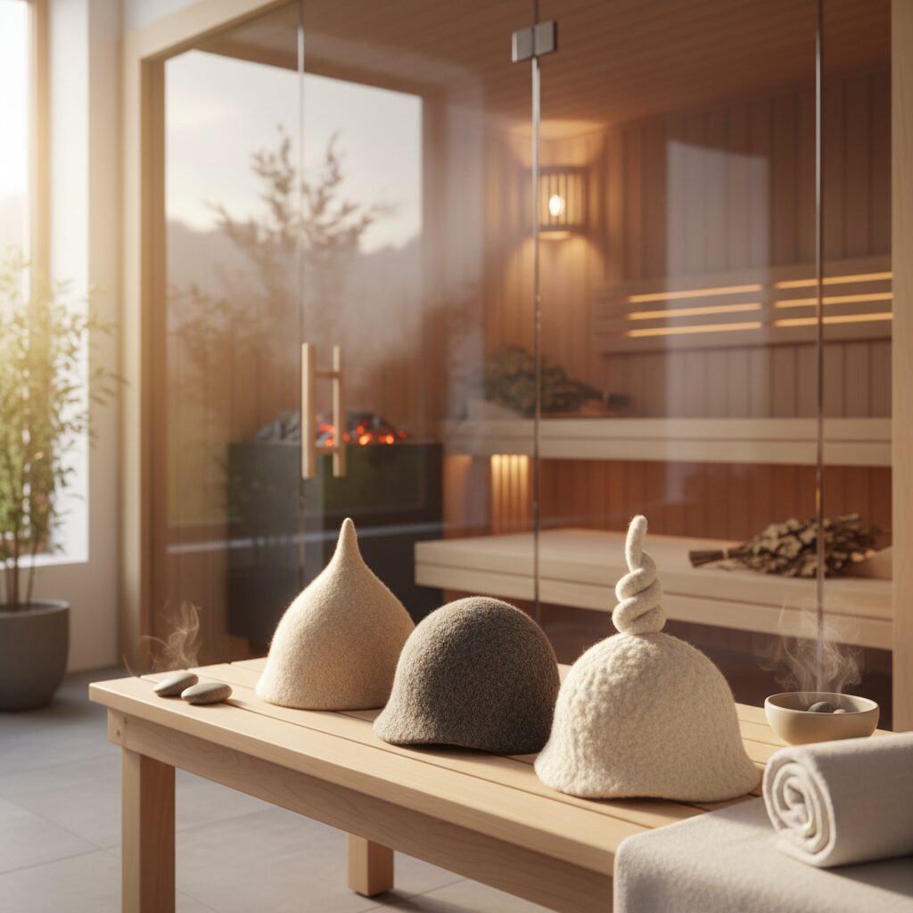 Czapka do sauny — dlaczego warto ją nosić i jaką wybrać?