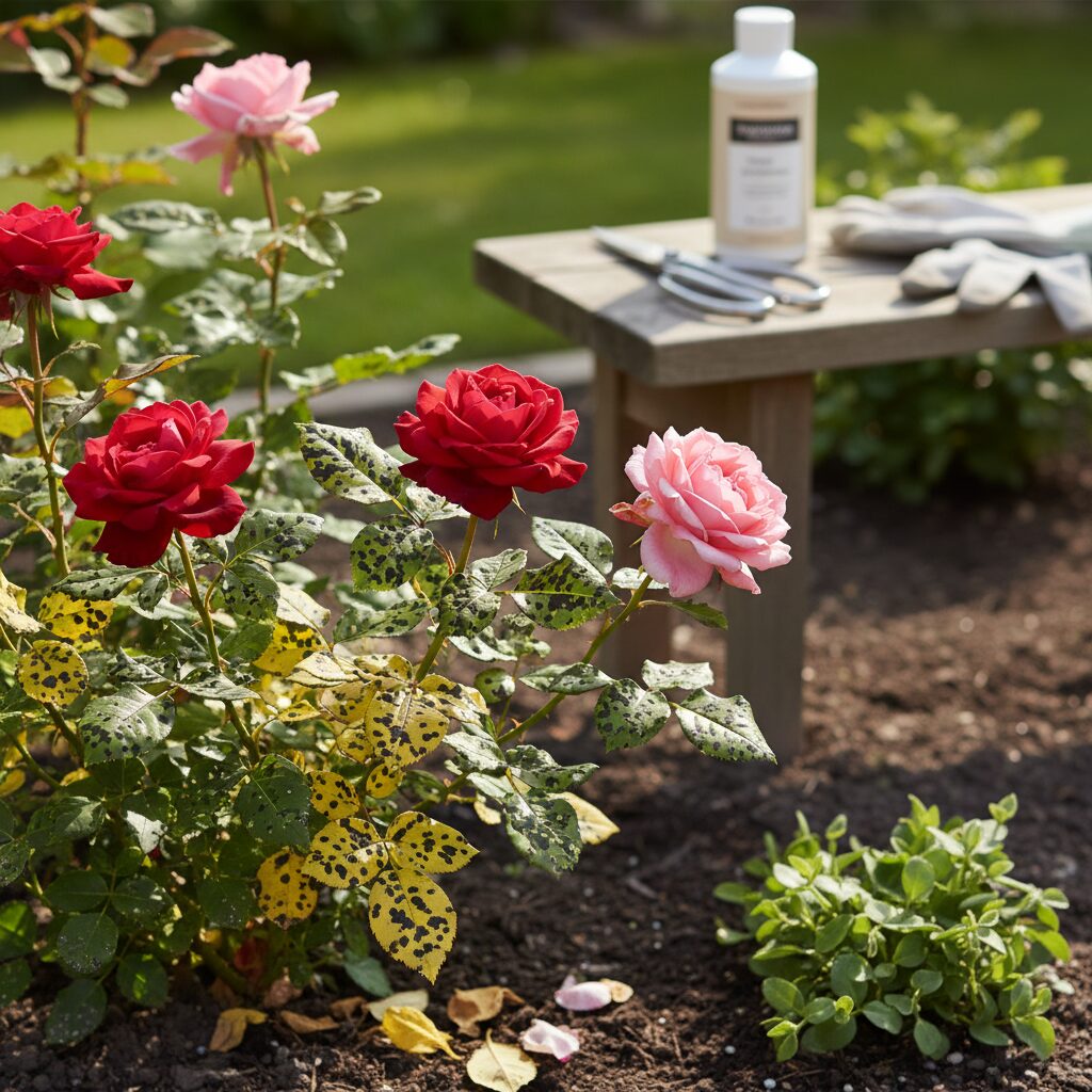 Czarna plamistość róży — jak skutecznie zwalczać tę chorobę?