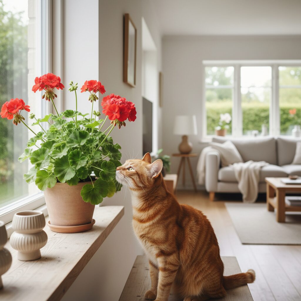 Czy pelargonia jest trująca dla kota? Sprawdź bezpieczeństwo