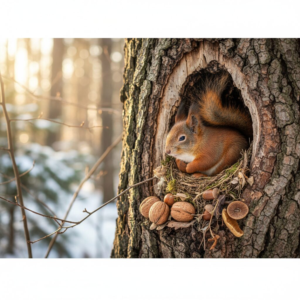 Czy wiewiórka zapada w sen zimowy? Fakty o zimowaniu gryzoni