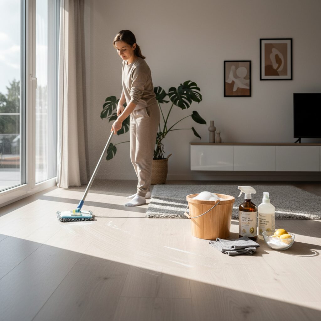 Czym myć panele domowe sposoby na czystą podłogę bez smug