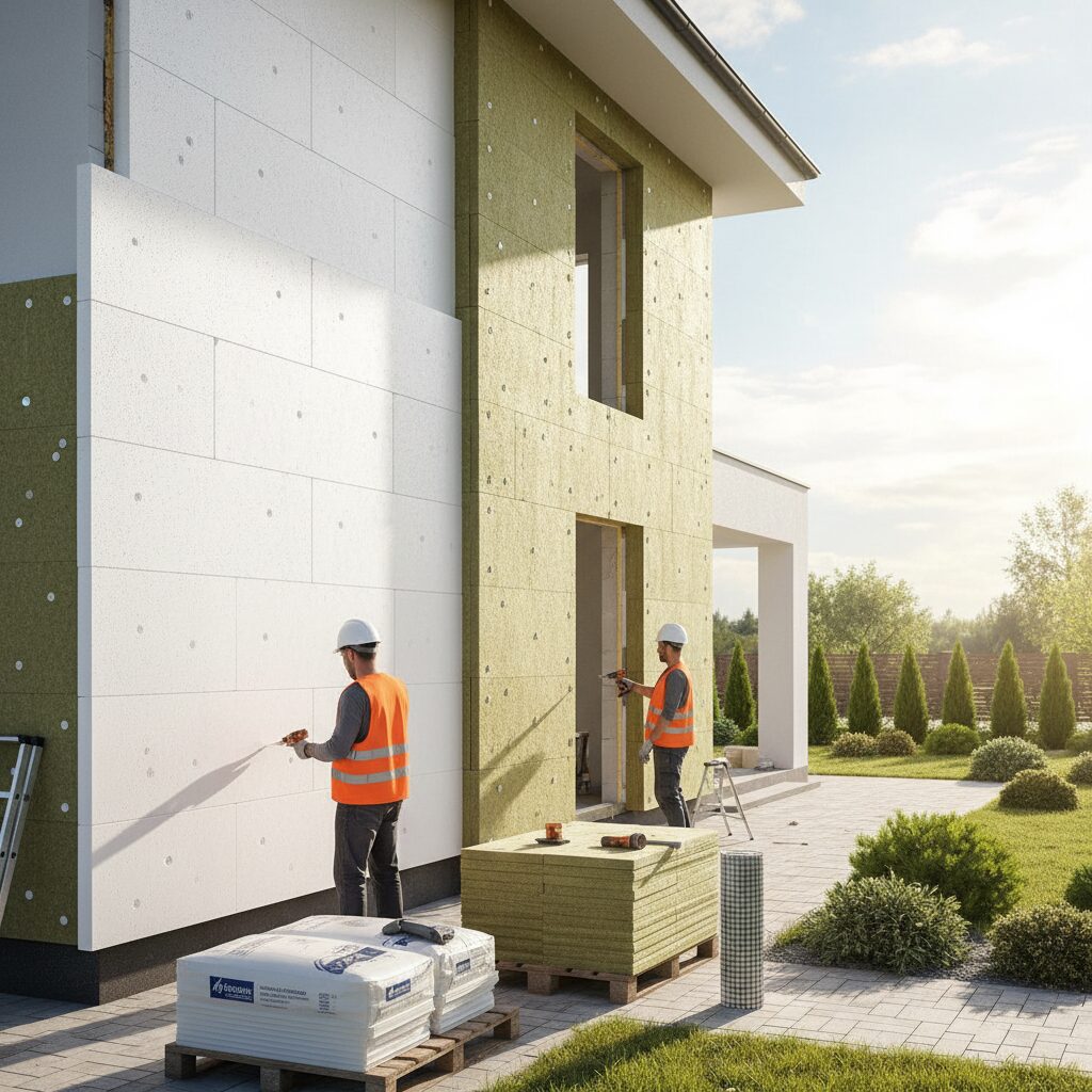 Czym ocieplić dom z zewnątrz? Styropian czy wełna mineralna?