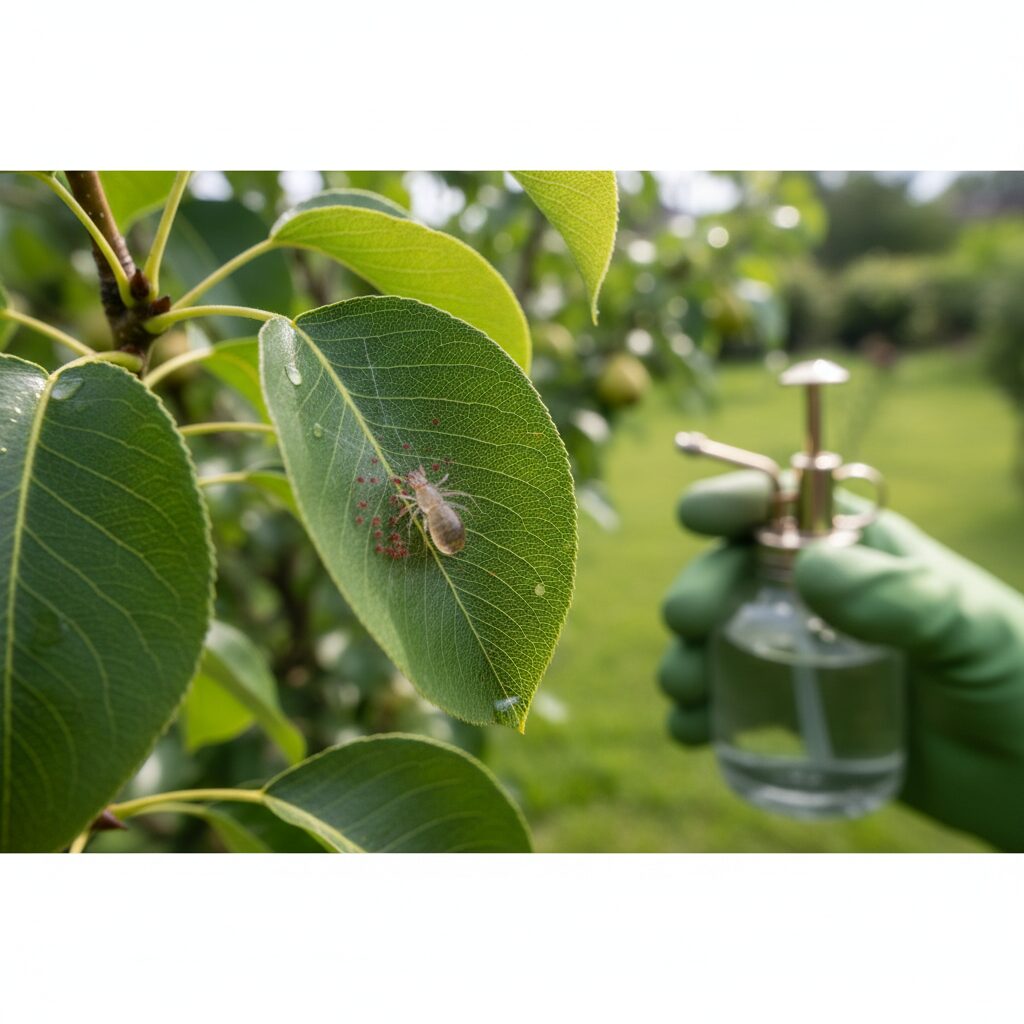 Dobroczynek gruszowy — jak skutecznie zwalczać przędziorki?