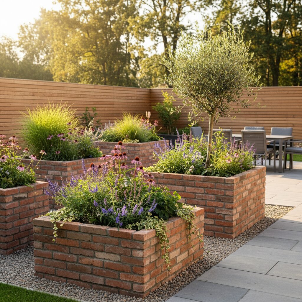 Donice z cegły w ogrodzie — jak je zbudować i co w nich sadzić?