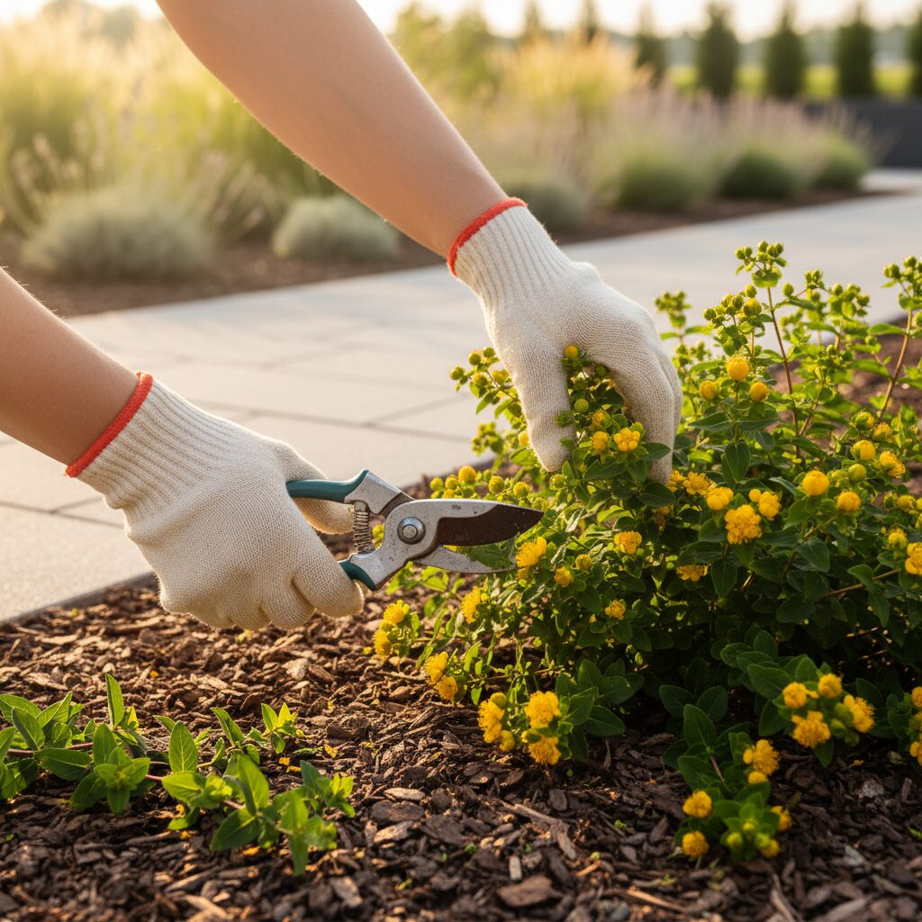 Dziurawiec ozdobny przycinanie — jak i kiedy to robić?
