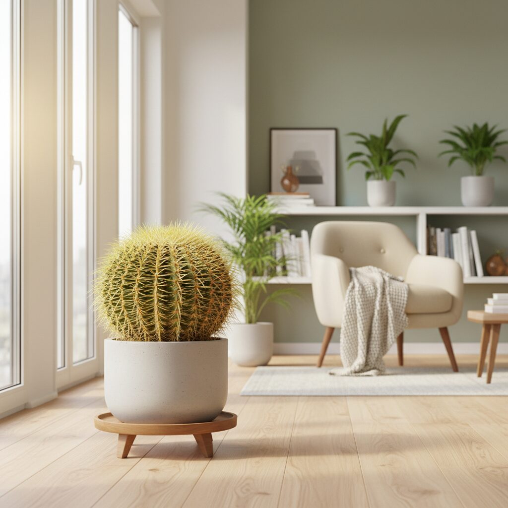 Echinocactus grusonii — jak dbać o fotel teściowej w domu?