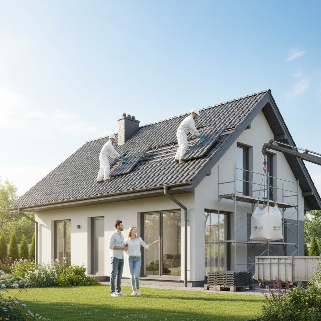 Eternit na dachu — jak bezpiecznie usunąć azbest w 2024?