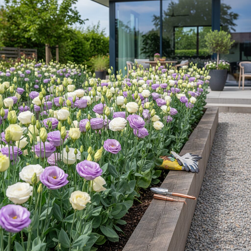 Eustoma w ogrodzie — jak uprawiać tę roślinę krok po kroku?