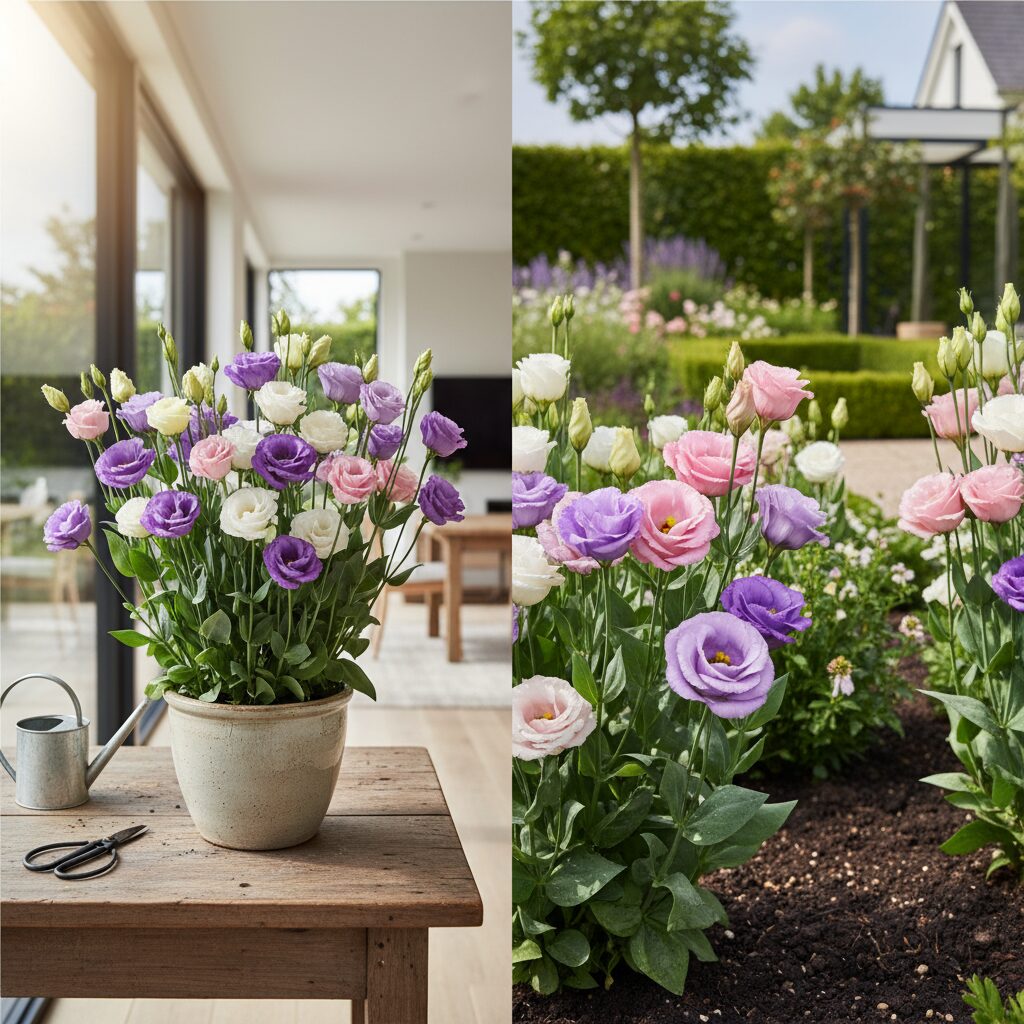 Eustoma — jak uprawiać i pielęgnować lizantus w domu i ogrodzie?