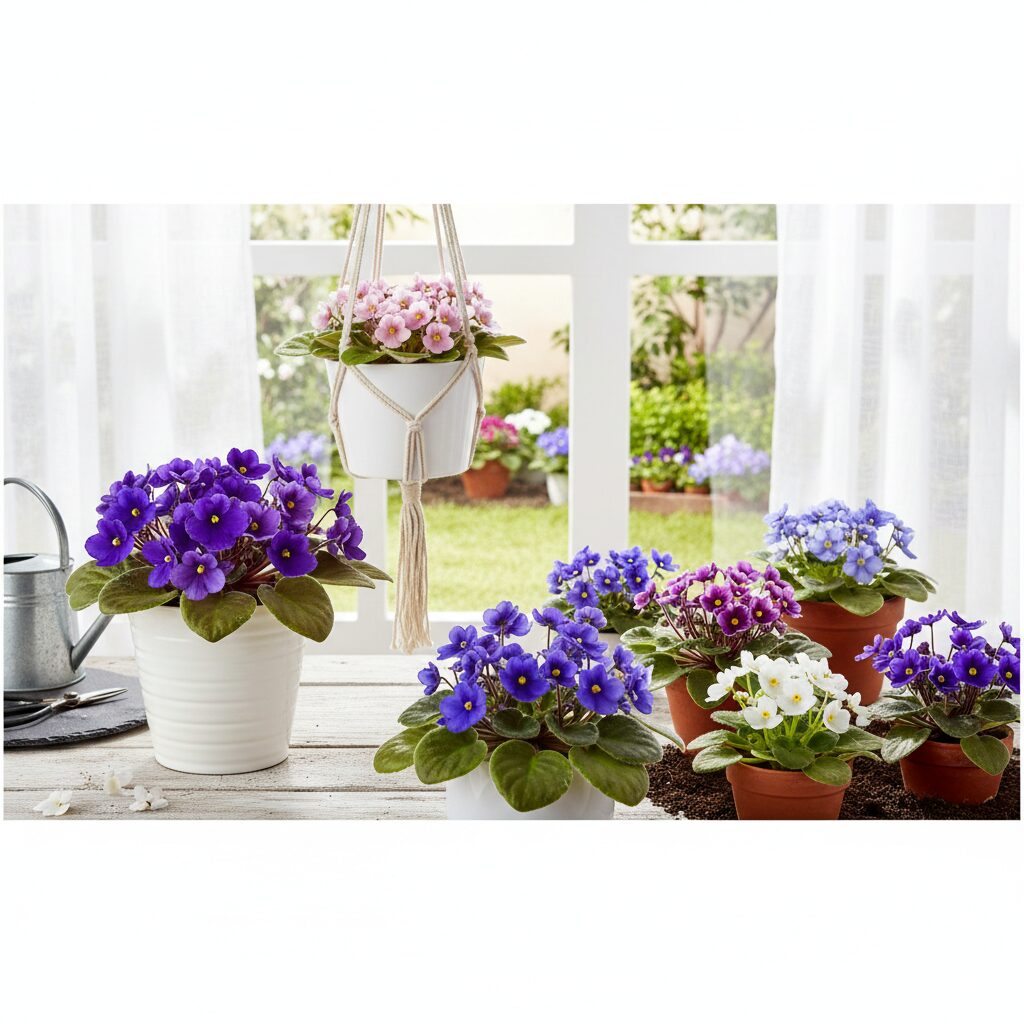 Fiołki w domu i ogrodzie — jak dbać o te urocze rośliny?