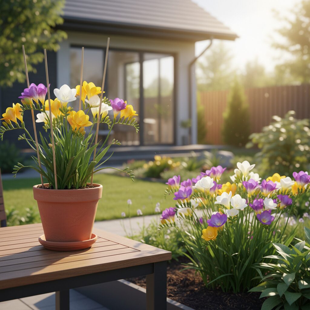 Frezje — jak uprawiać te pachnące kwiaty w ogrodzie i doniczce?