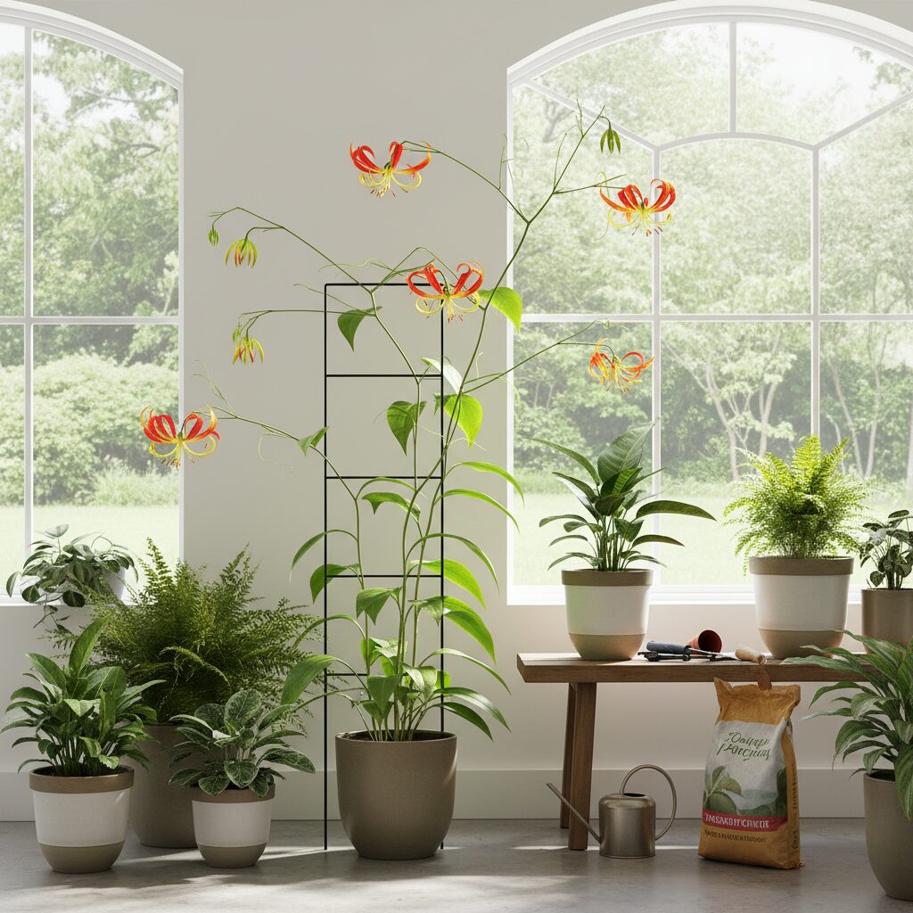 Glorioza uprawa — jak pielęgnować to egzotyczne pnącze?