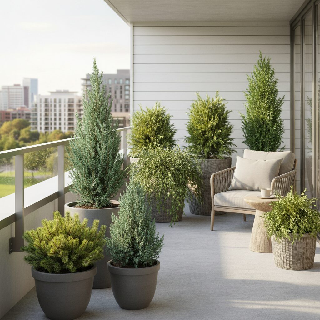 Jakie iglaki do donic na zewnątrz wybrać na taras i balkon?
