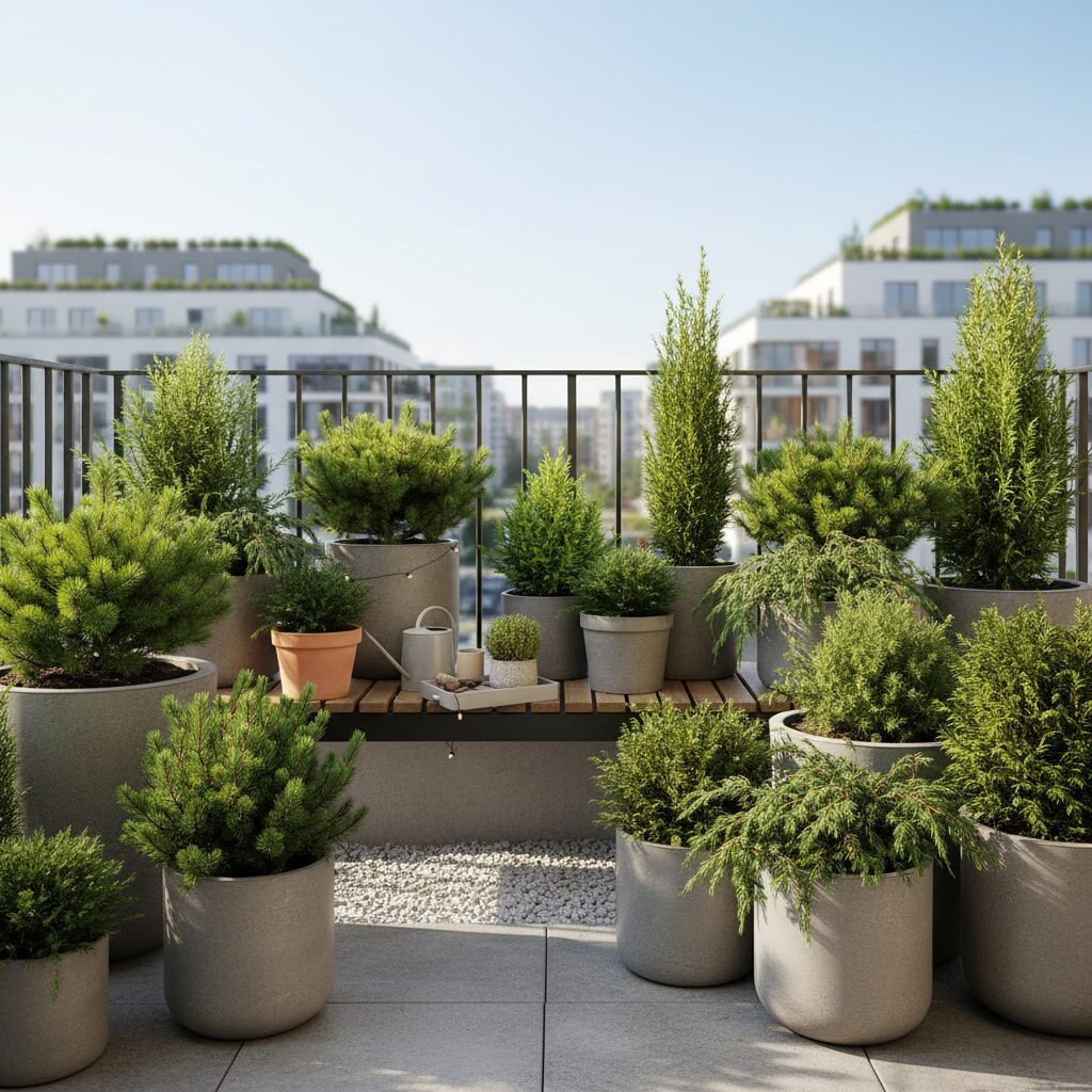 Iglaki na balkon — jakie gatunki wybrać i jak je pielęgnować?