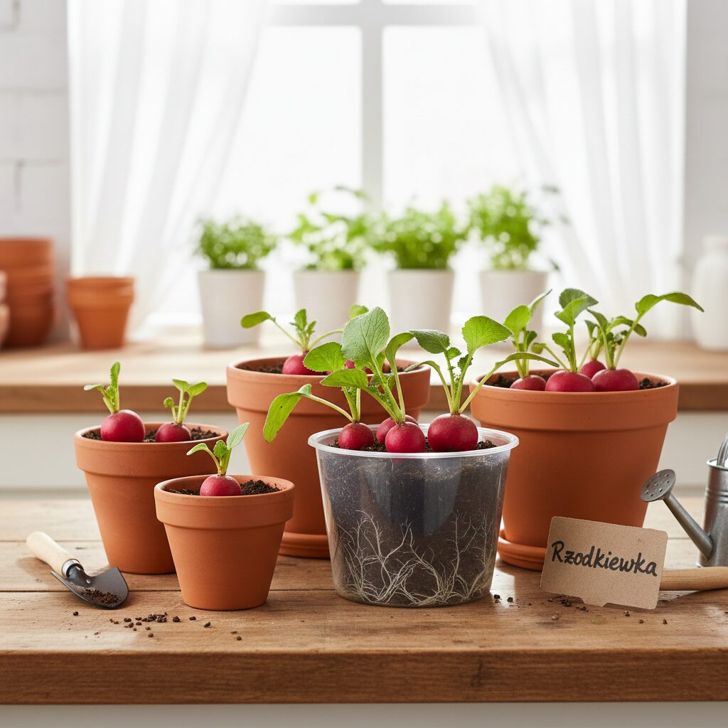 Ile rośnie rzodkiewka w doniczce? Kompletny poradnik uprawy