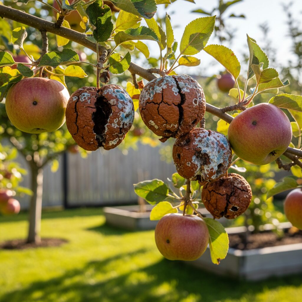 Dlaczego jabłka gniją na drzewie? Przyczyny i zwalczanie