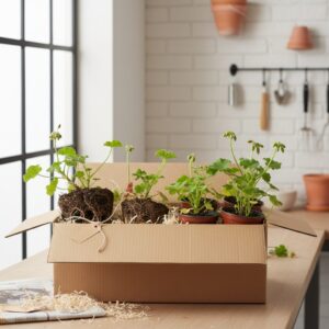 Jak przezimować pelargonie w kartonie? Sprawdzony sposób