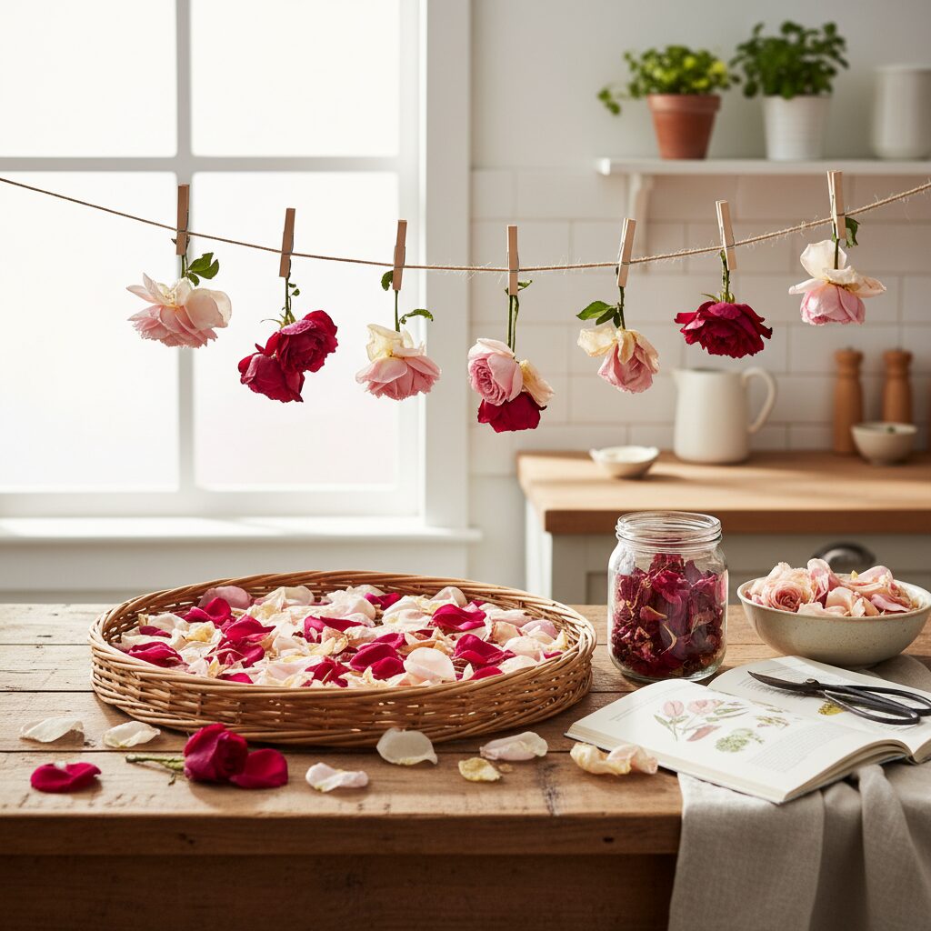 Jak suszyć płatki róż? Sprawdzone metody i praktyczne porady