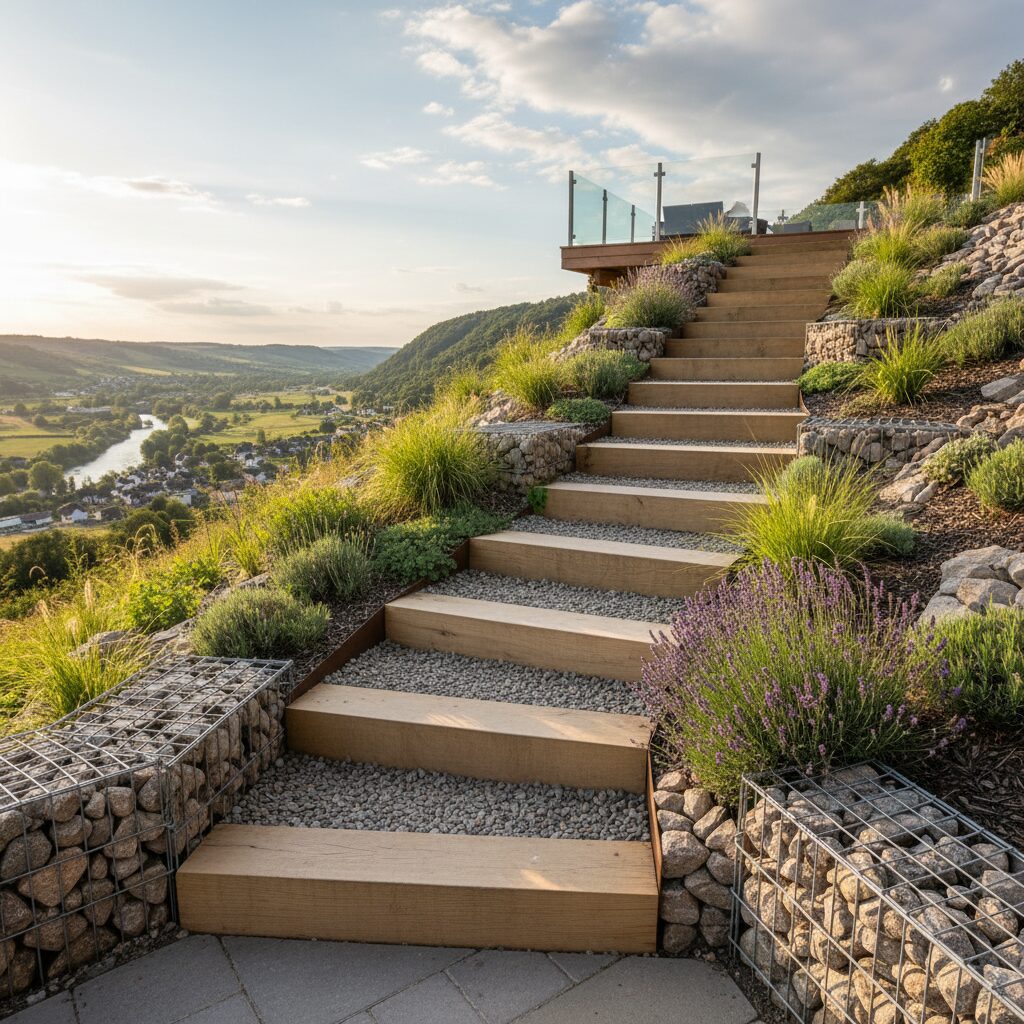 Jak zrobić schody na stromej skarpie? Praktyczny poradnik