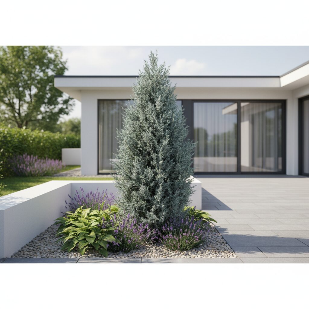 Jałowiec skalny Moonglow — jak uprawiać ten niebieski iglak?