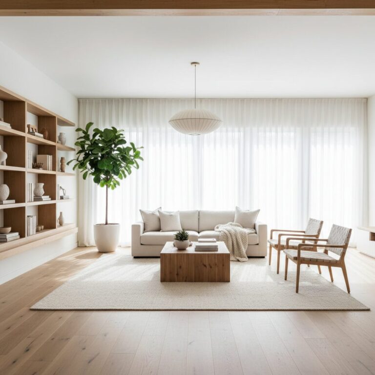 Jak urządzić jasny salon z drewnem? Inspiracje i zasady