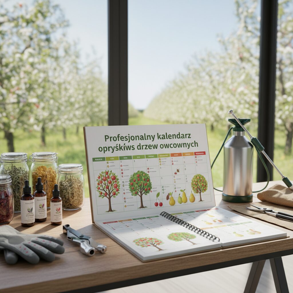Profesjonalny kalendarz oprysków drzew owocowych