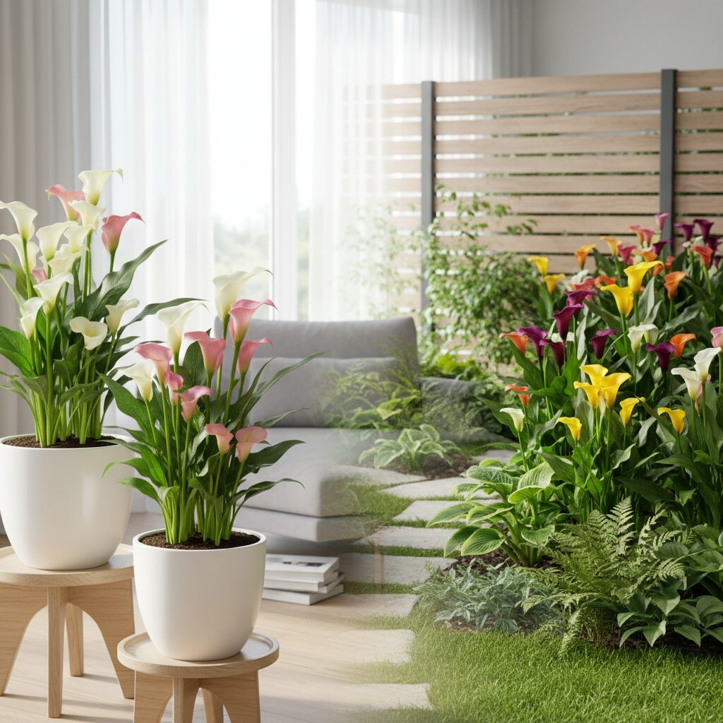 Kalie — jak uprawiać te eleganckie rośliny w domu i ogrodzie?