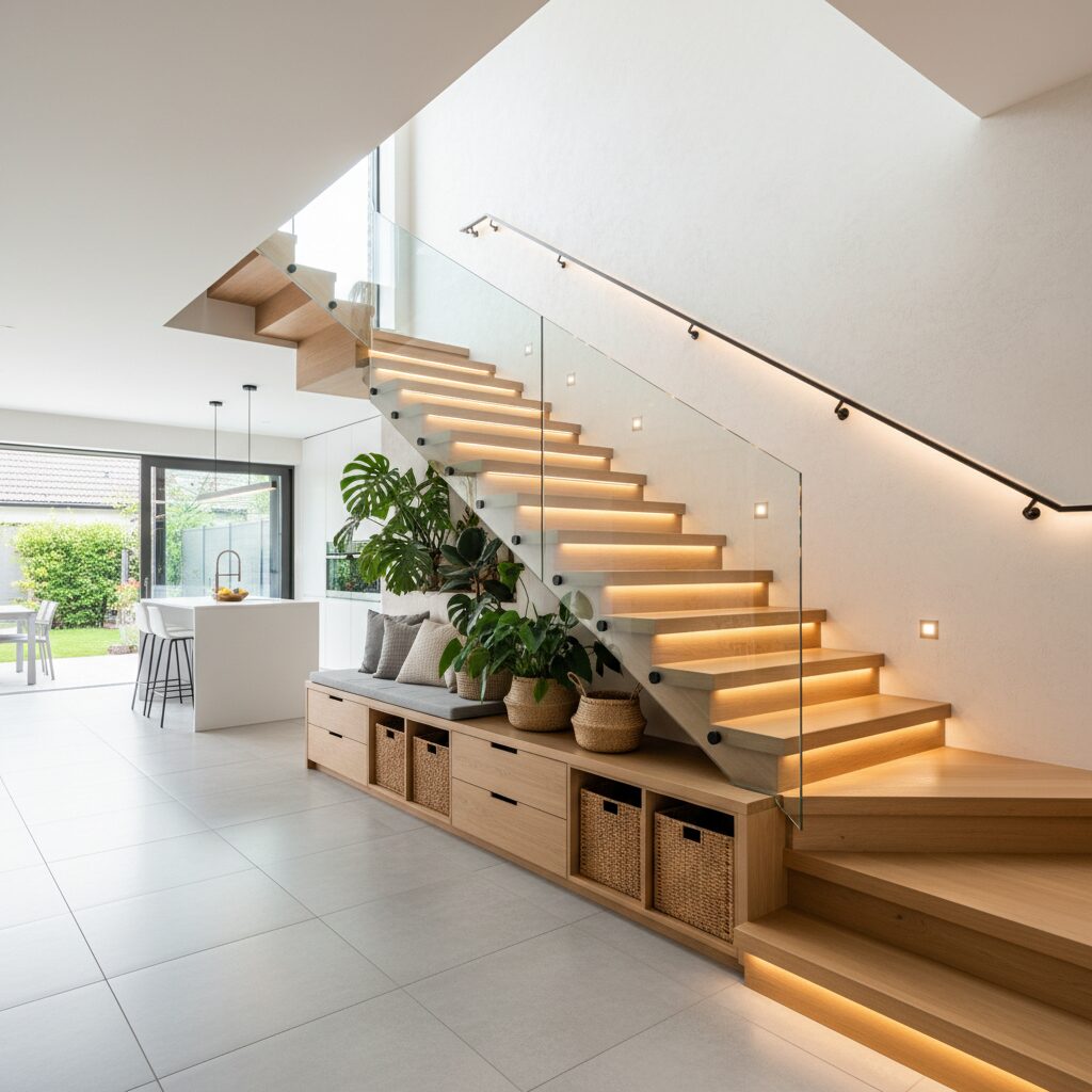Klatka schodowa w domu — jak ją funkcjonalnie zaprojektować?