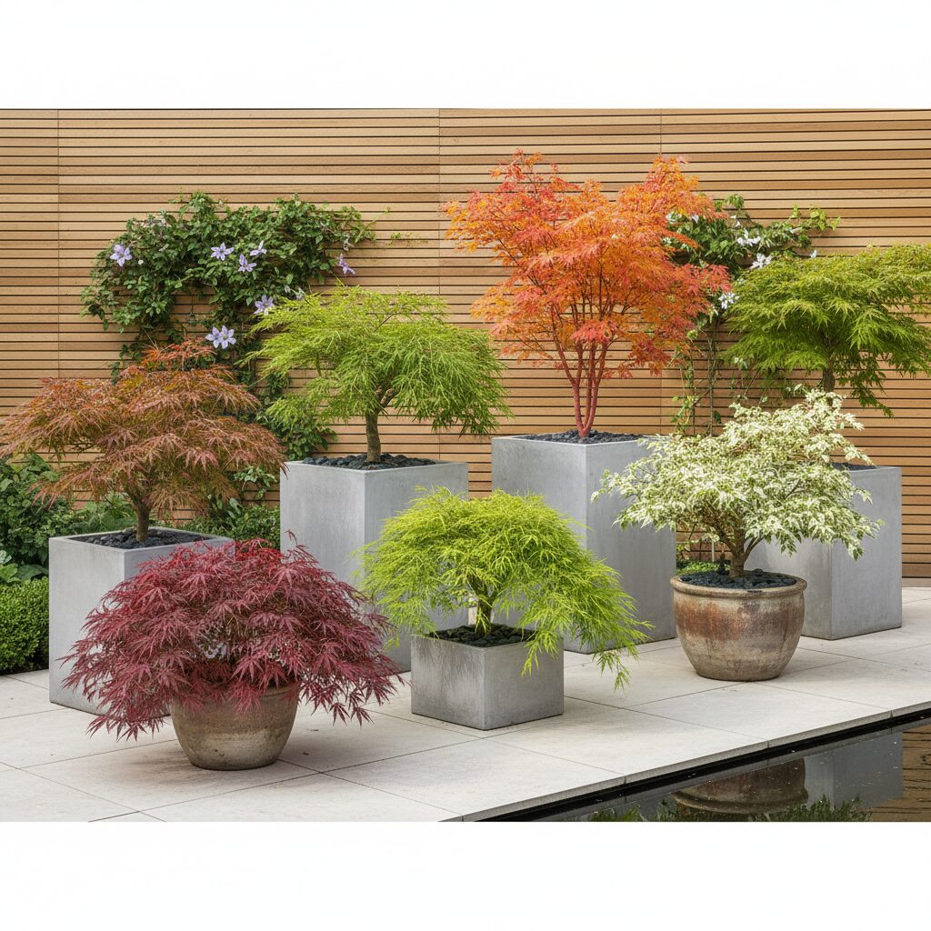 Klon palmowy odmiany — kompletny przewodnik po Acer palmatum