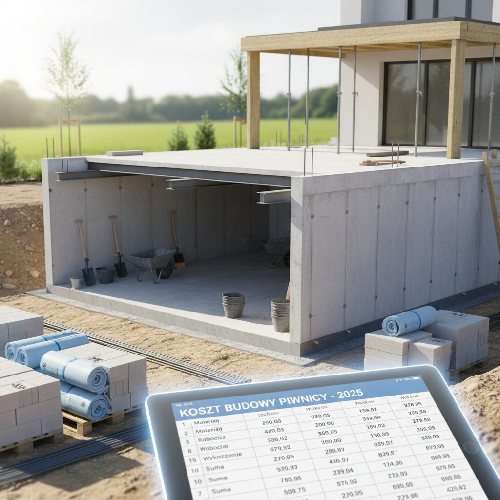 Ile wynosi koszt budowy piwnicy w 2025 roku?
