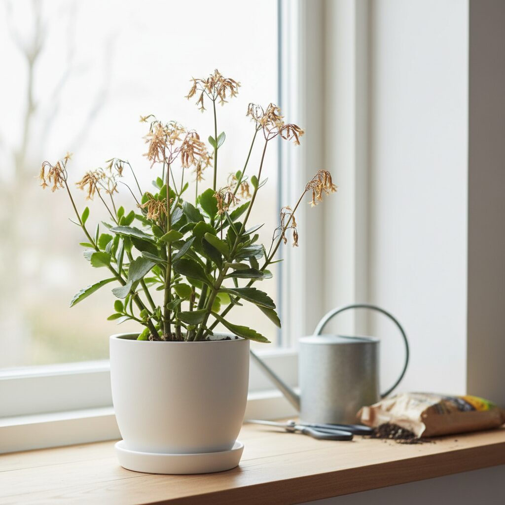 Kwiat kalanchoe po przekwitnięciu — jak go pielęgnować?