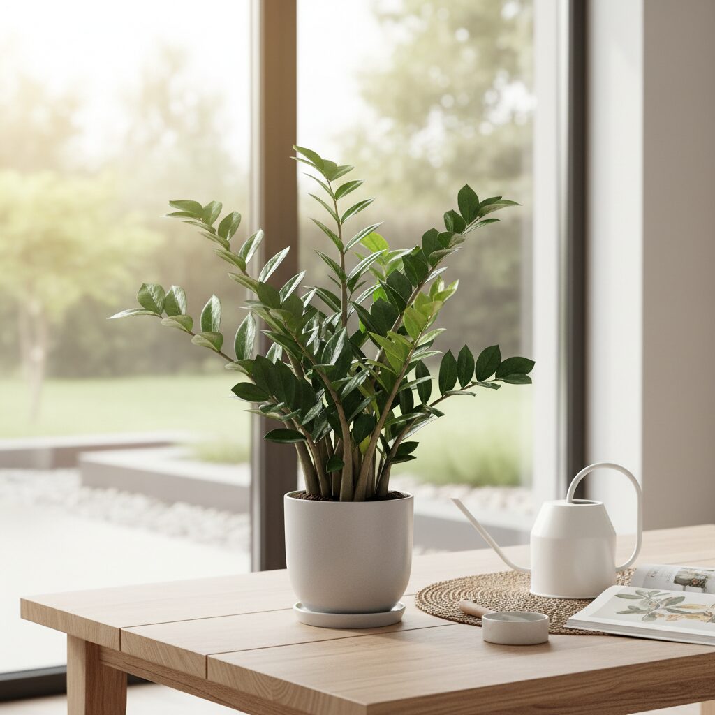 Kwiat zamioculcas — jak dbać o żelazną roślinę w domu?