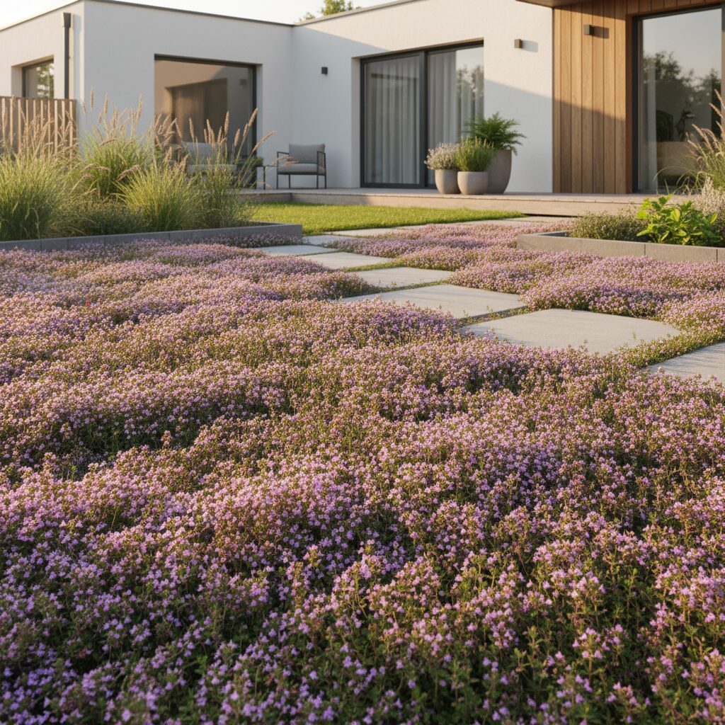 Macierzanka zamiast trawnika — jak stworzyć pachnący dywan?