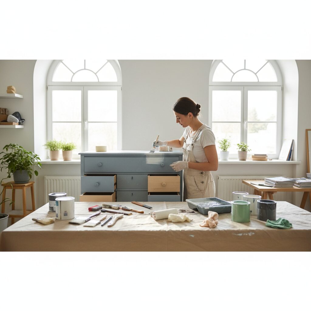 Malowanie mebli — profesjonalny poradnik krok po kroku