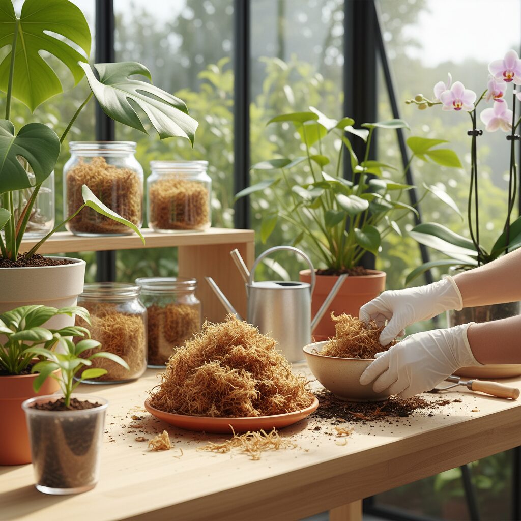 Mech torfowiec — jak stosować sphagnum w uprawie roślin?