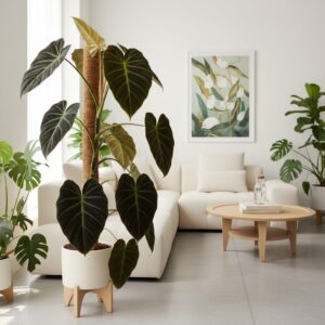 Philodendron melanochrysum — jak dbać o czarne złoto?